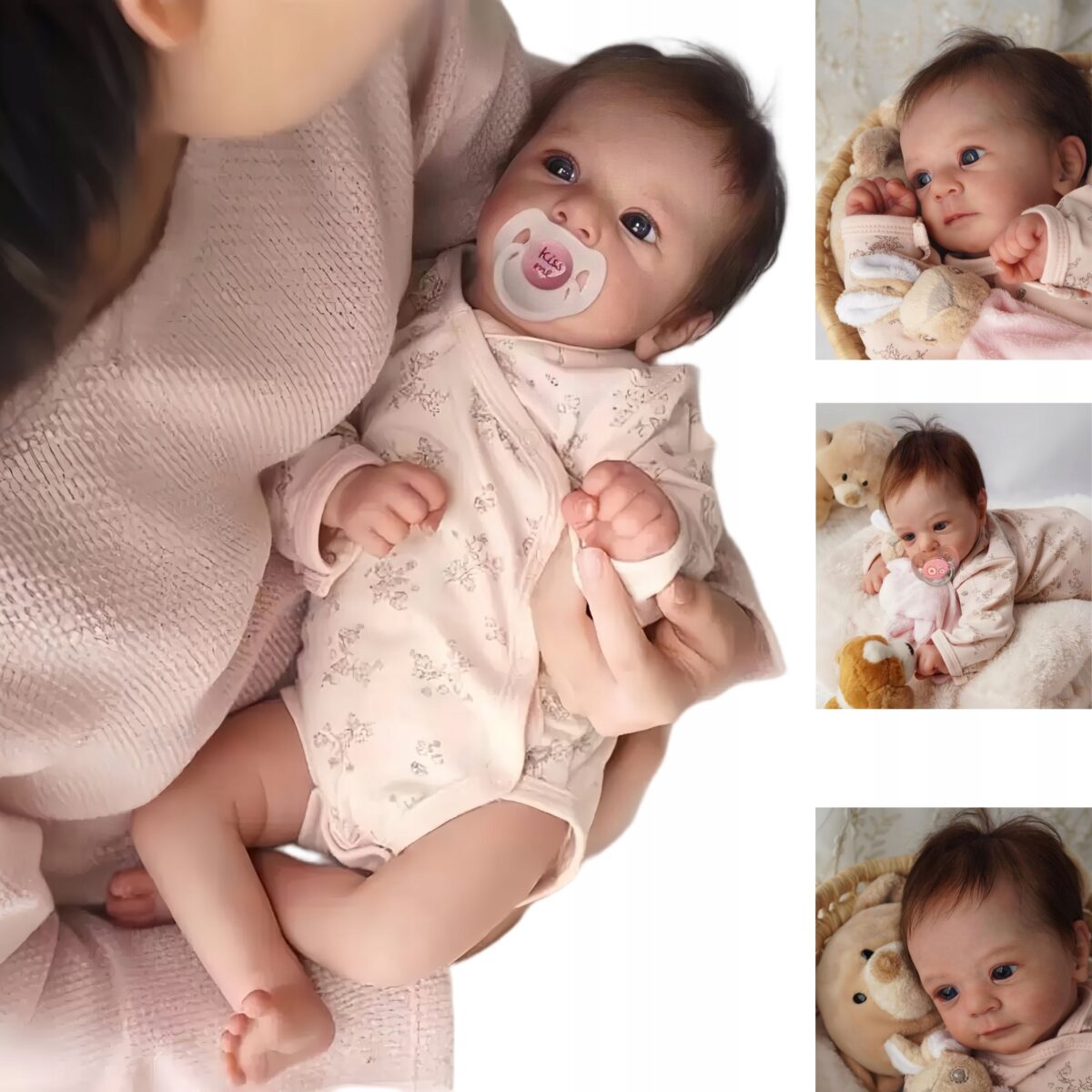 19 cal ciała silikonowe Reborn Doll chłopiec