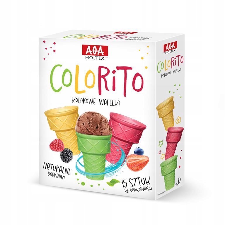 Aga Holtex Colorito kolorowe wafelki 80 g
