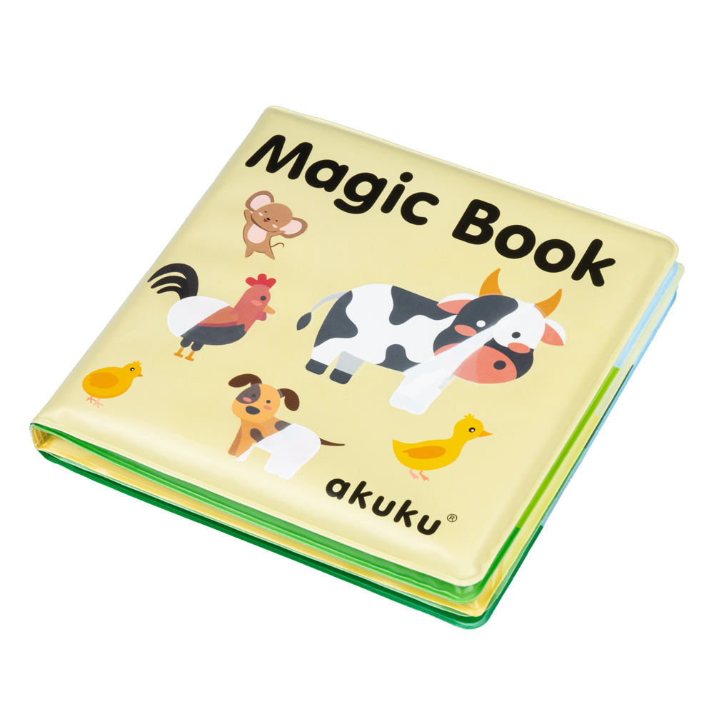 Akuku, magiczna książeczka edukacyjna do kąpieli, Farma, 1 sztuka
