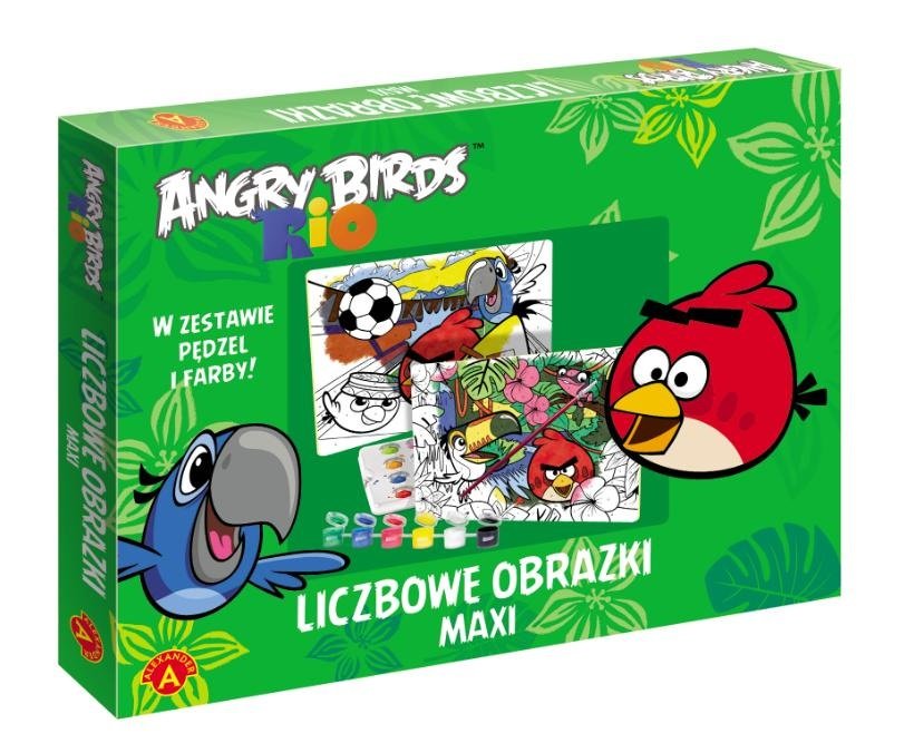 Alexander Angry birds rio. liczbowe obrazki maxi