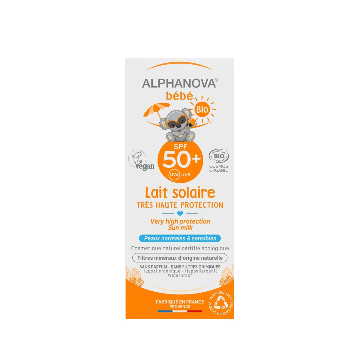 Alphanova Bebe Bebe Przeciwsloneczny Krem o wysokim filtrze SPF 50+ ALP02370 [2078967]