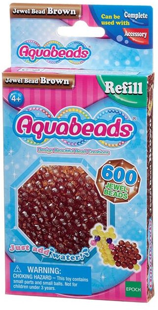 AQUABEADS Koraliki Klejnociki Brązowe 32738