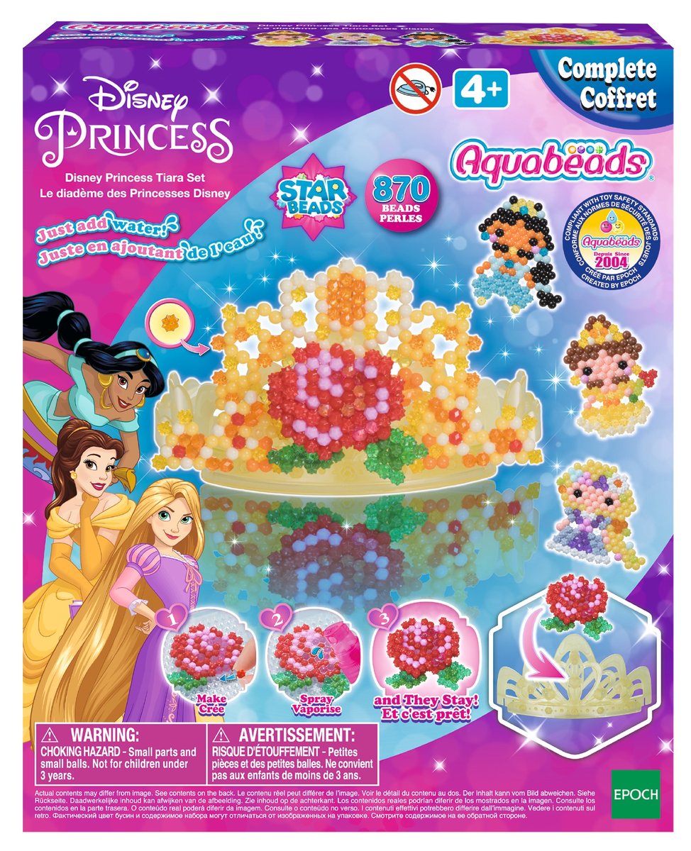 aquabeads tiara dla księżniczki disney princess