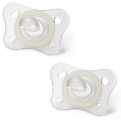 Artsana Chicco, Physioforma Mini Soft, Smoczek uspokajający, silikonowy, 2-6m, Lumi, 2 szt.