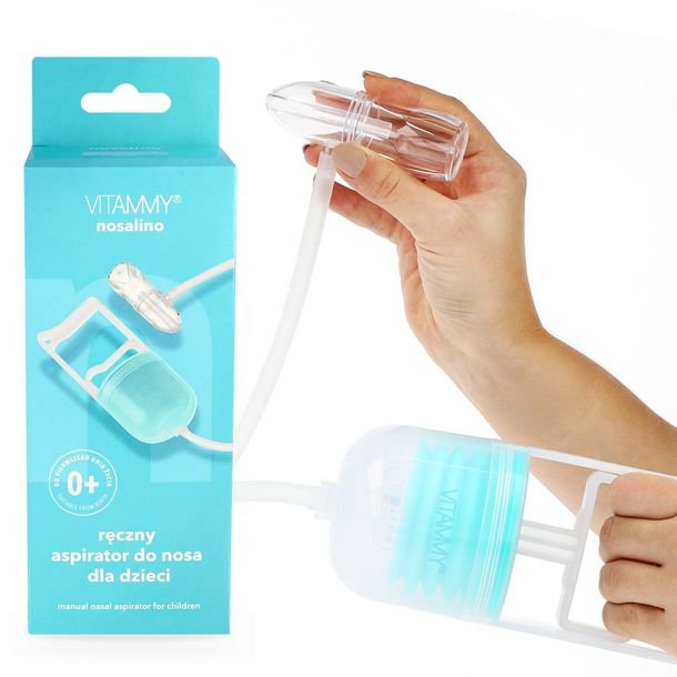 Aspirator Do Nosa Dla Dzieci Odciągacz Ręczny Na Katarek Vitammy Nosalino