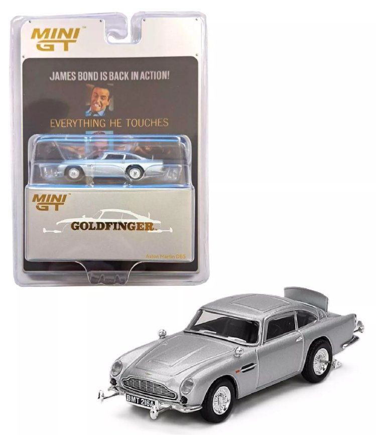 Aston Martin DB5 Goldfinger English Blister Packaging - 1965 Mini GT 1:64