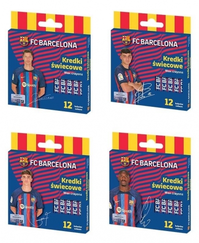 Astra Kredki świecowe okrągłe FC Barcelona