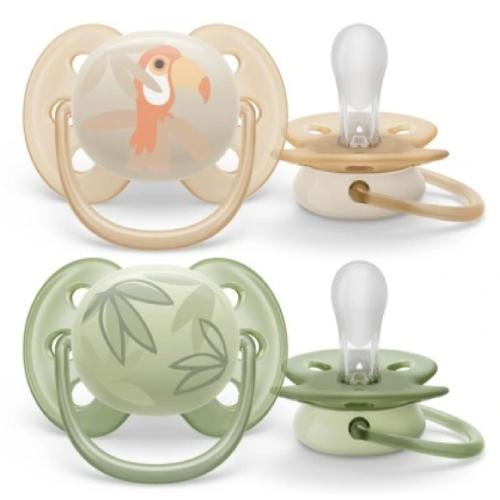 AVENT Ultra Soft Miękki smoczek uspokajający ortodontyczny 0-6m SCF091/07, 2szt.