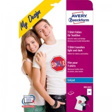 Avery Zweckform Zestaw do prasowanek na jasne i ciemne tkaniny A4, 5 ark./op. + oprogramowanie ZW481