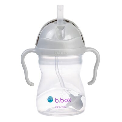 B.Box Bidon ze Słomką 240 Ml, Szary