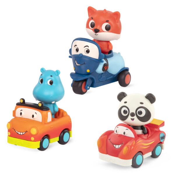 B.Toys Zestaw Autka Z Pasażerami Sensoryczne Z Pandą