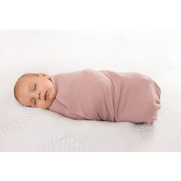 BabyMatex Kocyk dziecięcy 80x120 Muslin otulacz różowy