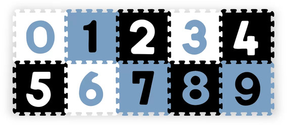 BabyOno puzzle piankowe 10szt. Cyfry