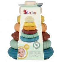 BAM BAM Piramidka edukacyjna pastel 500692