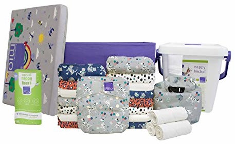 Bambino Mio Mio SOCOMP NOMFR PET miosolo pieluchy materiałowe, kompletny zestaw, puszyste przyjaciele, wielokolorowe, 5,3 kg