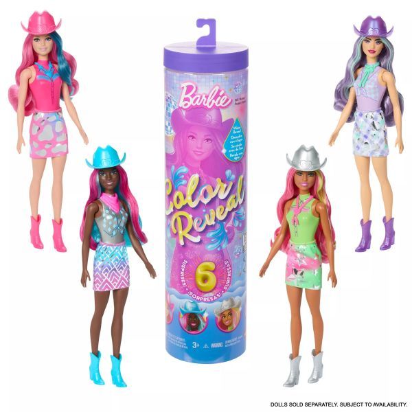 Barbie: Lalka Color Reveal niespodzianka - Gwiazda Disco