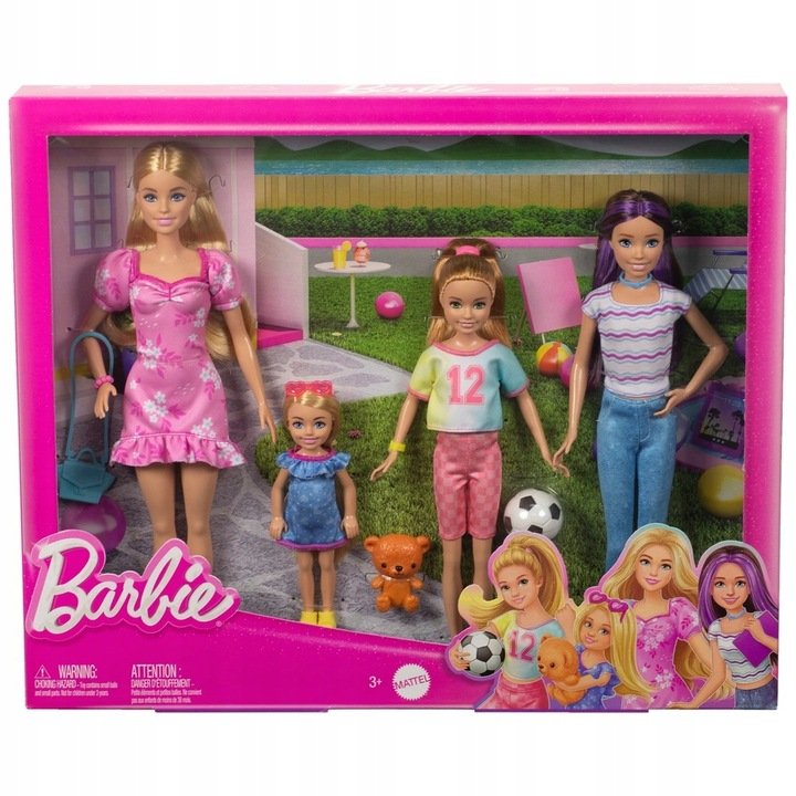 Barbie Siostry Lalki 4-pak HWJ01
