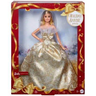 Barbie Świąteczna Lalka kolekcjonerska Blondynka Mattel