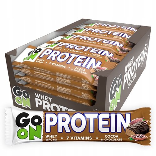 Baton proteinowy 20% GO ON kakaowy 50g - Zestaw 24