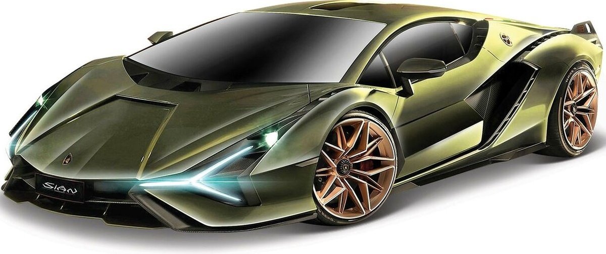 BBurago, Lamborghini SIAN FKP 37 matte green 1:24 Bburago