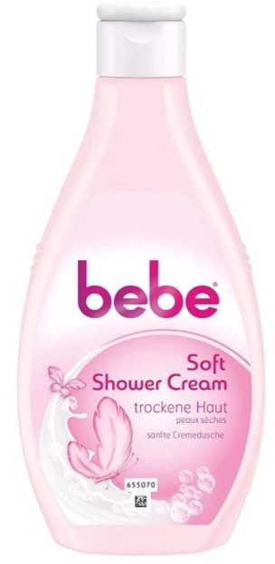 Bebe, Soft, Kremowy żel pod prysznic, 250 ml