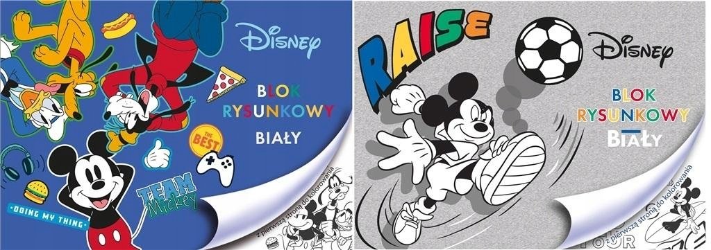 BENIAMIN Blok rysunkowy A4/20K biały Mickey Mouse - Beniamin