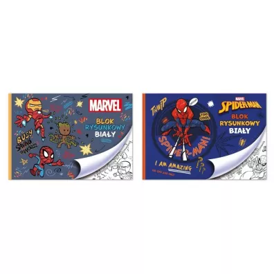 Beniamin Blok rysunkowy A4/20K biały Spider man mix