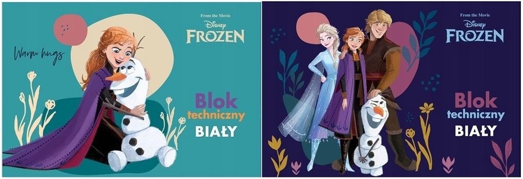 BENIAMIN Blok techniczny A4/10K biały Frozen - Beniamin