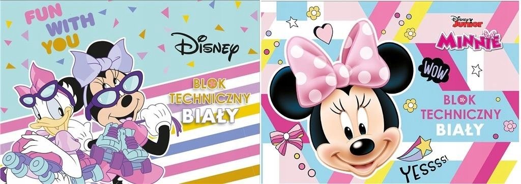 BENIAMIN Blok techniczny A4/10K biały Minnie Mouse - Beniamin