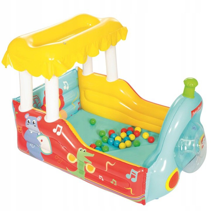 Bestway Bestway 93537 FISHER PRICE DMUCHANY POCIĄG Z PIŁKAMI