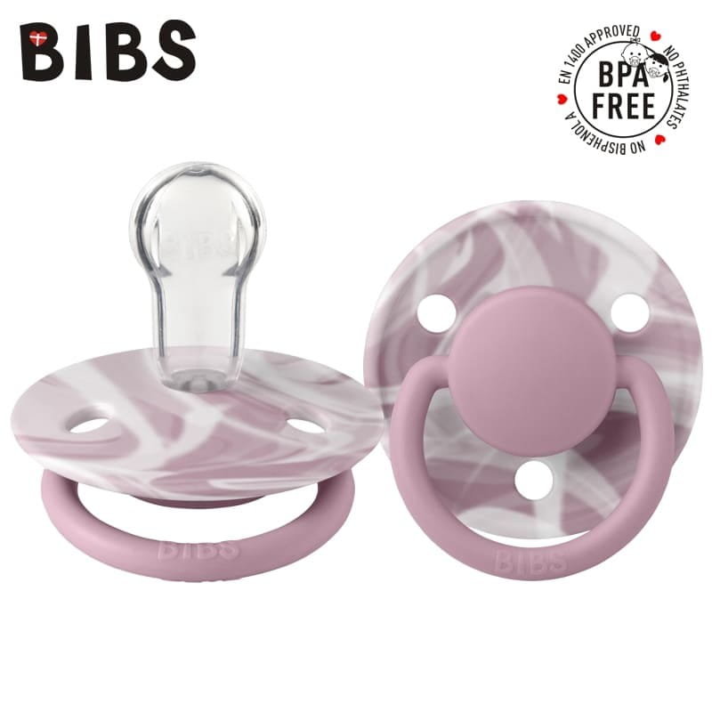 Bibs De Lux Tie Dye Heather White Smoczek Uspokajający Silikonowy One Size