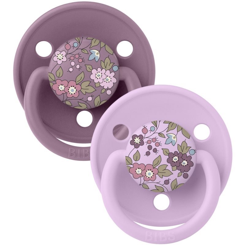 BIBS x Liberty De Lux One Size smoczek Violet Sky / Mauve 2 szt.