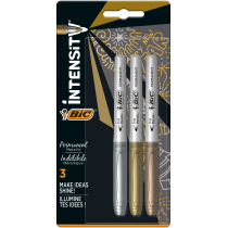 Bic Markery Intensity Marking Metallic Ink 3 kolory