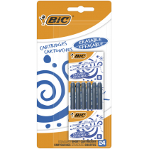 BIC Naboje do piór niebieskie 24 sztuki 13