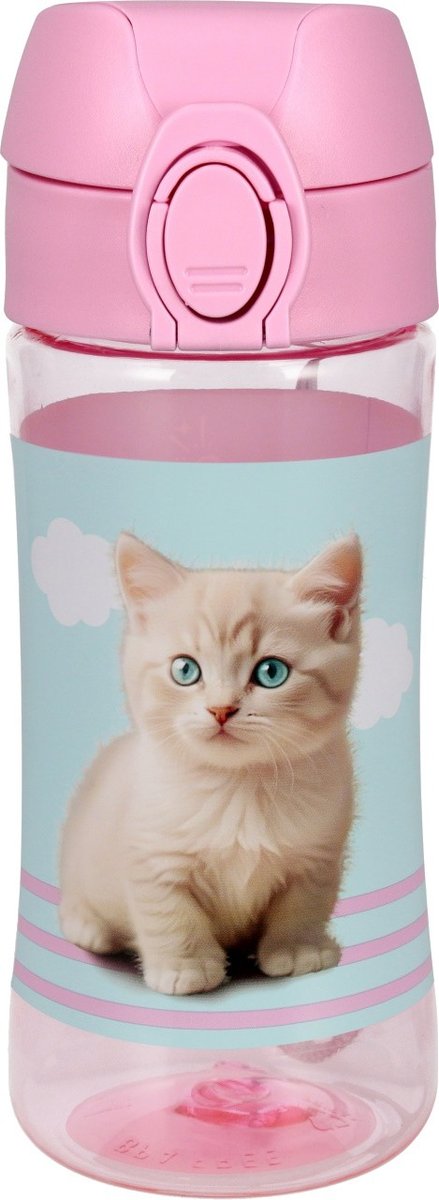 Bidon na napoje Kotek Kitty Pastelowo-Różowy