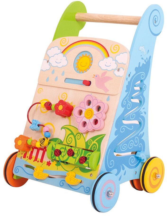 Bigjigs Toys Drewniany Chodzik Pchacz Interaktywny