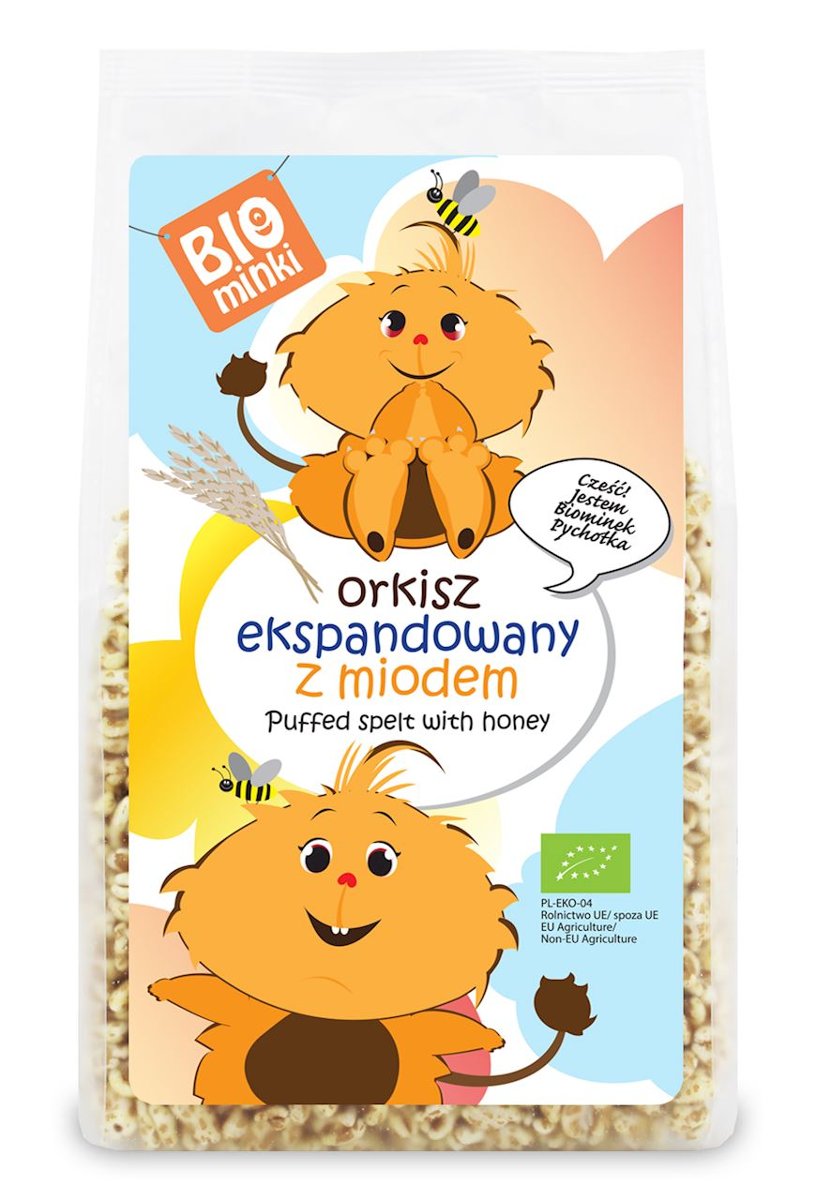 Biominki ORKISZ EKSPANDOWANY Z MIODEM BIO 210 g -
