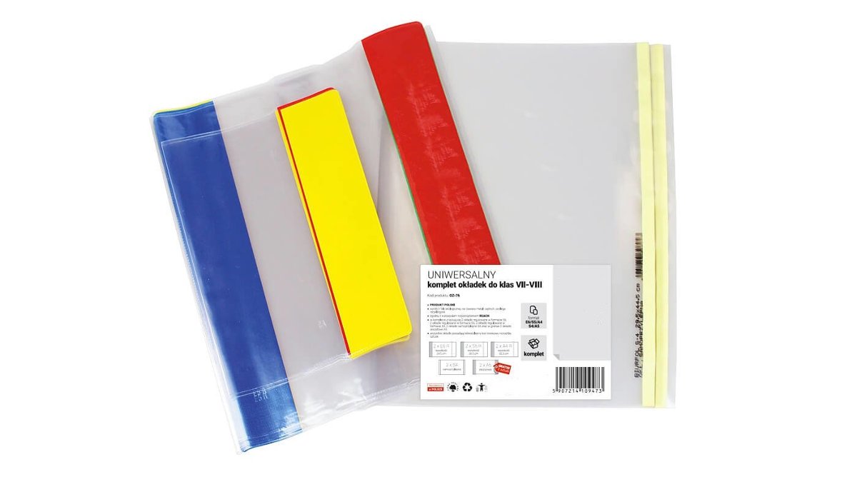 Biurfol Okładka Szkol Klasa 7-8 Kpl8szt 2gr B-fol Fol