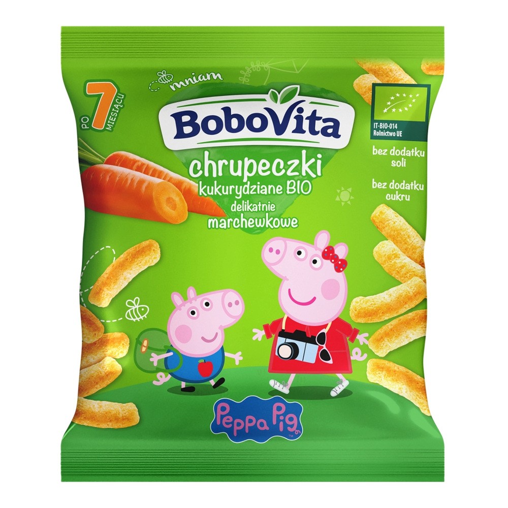 Bobovita BOBOVITA BIO Chrupeczki kukurydzianko - marchewkowe 20g