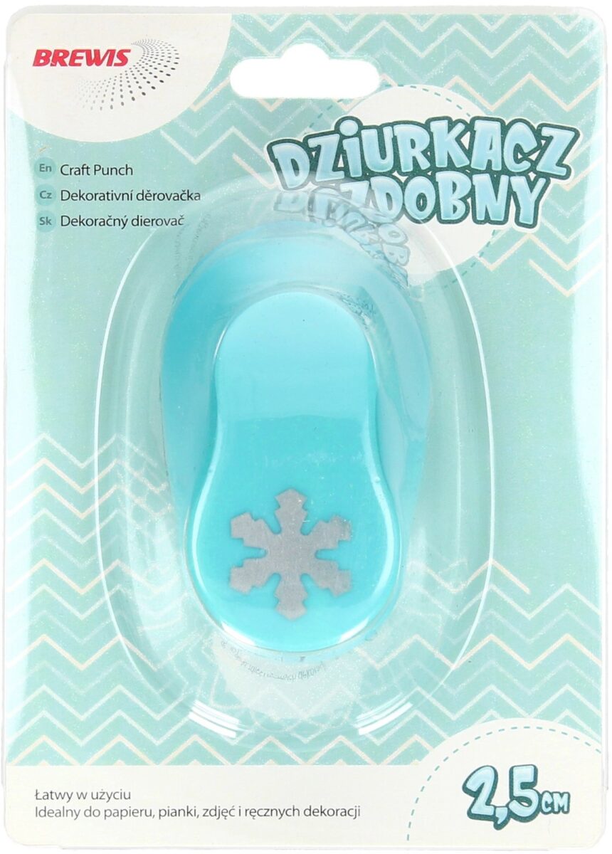 BREWIS Dziurkacz ozdobny 2.5cm Śnieżynka D25-25