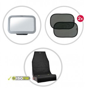 Britax Romer Romer Lusterko wsteczne + EZ-Cling Window Shades + Podkładka ochronna