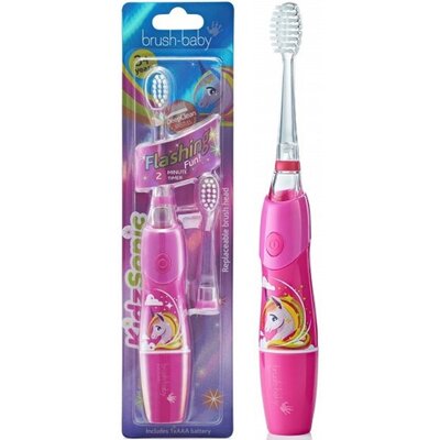 BRUSH-BABY - szczotka soniczna KIDZSONIC JEDNOROŻEC dla dzieci w wieku 3+ lat