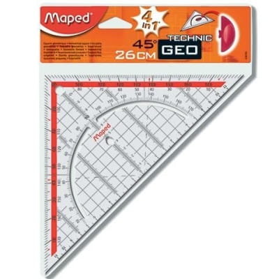 [Bs] Ekierka Z Kątomierzem 26Cm Technic Maped 028700