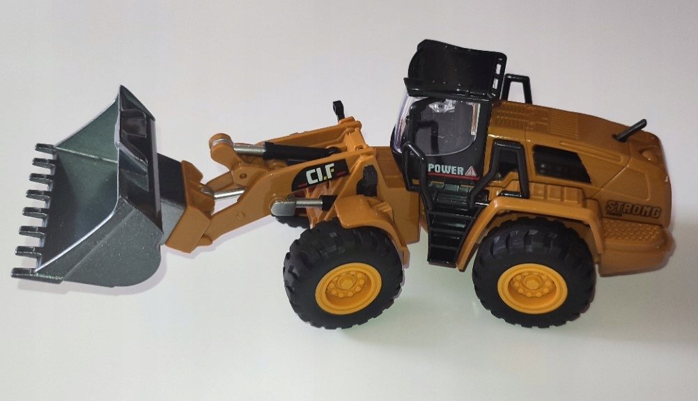 BULDOŻER KOPARKA SPYCHACZ METALOWY ZABAWKA 1:60