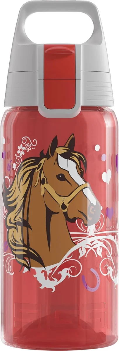 Butelka dla dzieci z konikami 0,5 l szczelna lekka bez BPA