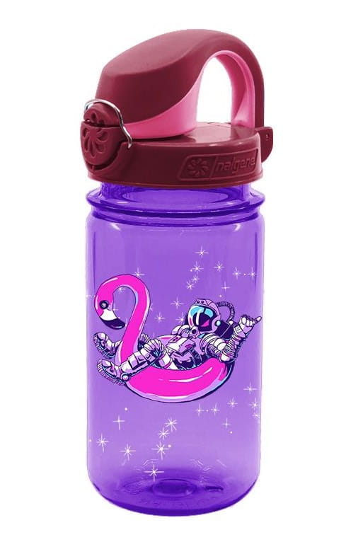 Butelka do wody dla dzieci Nalgene Tritan Sustain On-The-Fly 350 ml Purple Astronaut