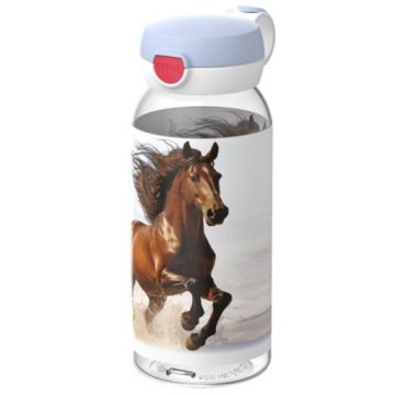 Butelka na wodę Bidon Mepal Campus Flip Cap 600 ml – Wzór Wild Horse