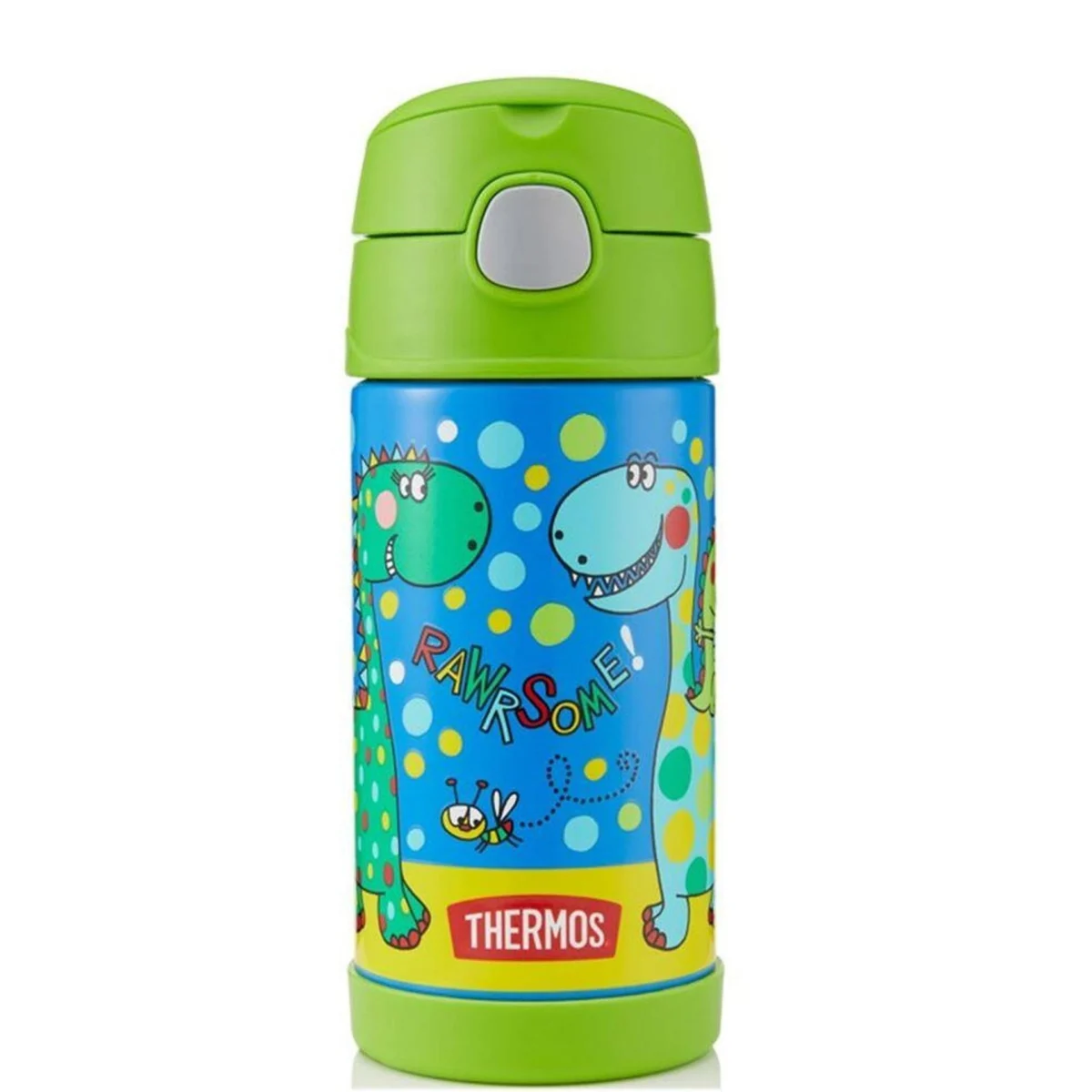 Butelka termiczna ze słomką dla dzieci Thermos FUNtainer 355ml dinozaur (200145) 12001K
