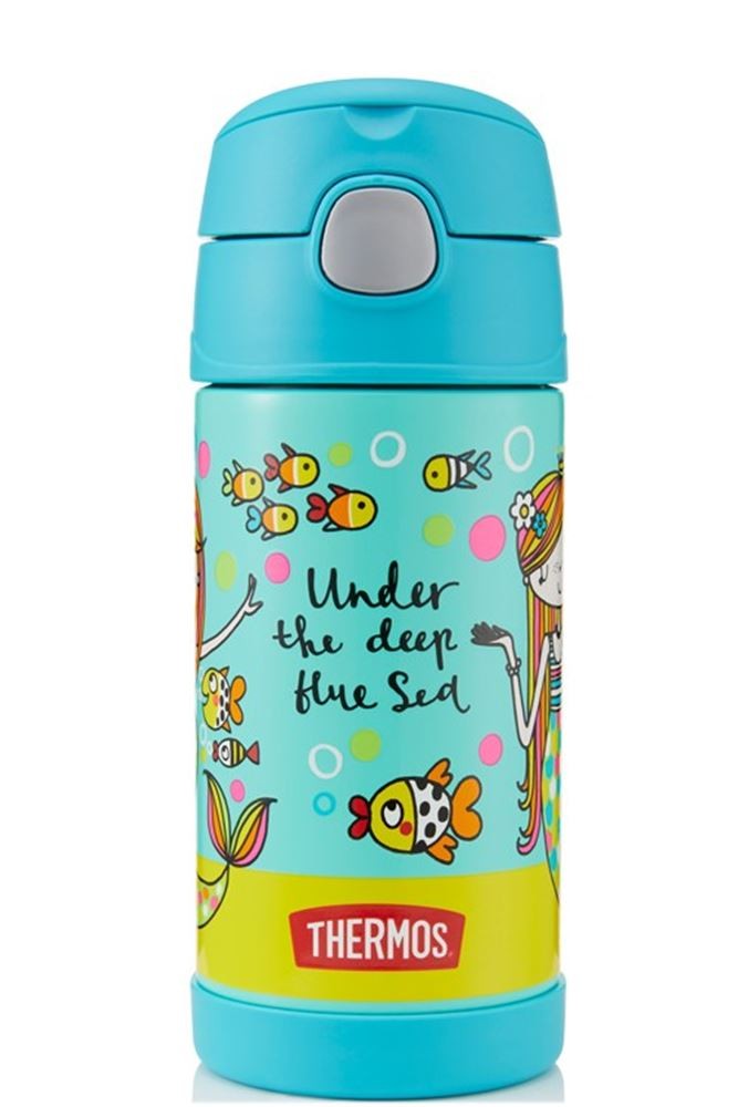 Butelka termiczna ze słomką dla dzieci Thermos FUNtainer 355ml syrena (200149) 12001M