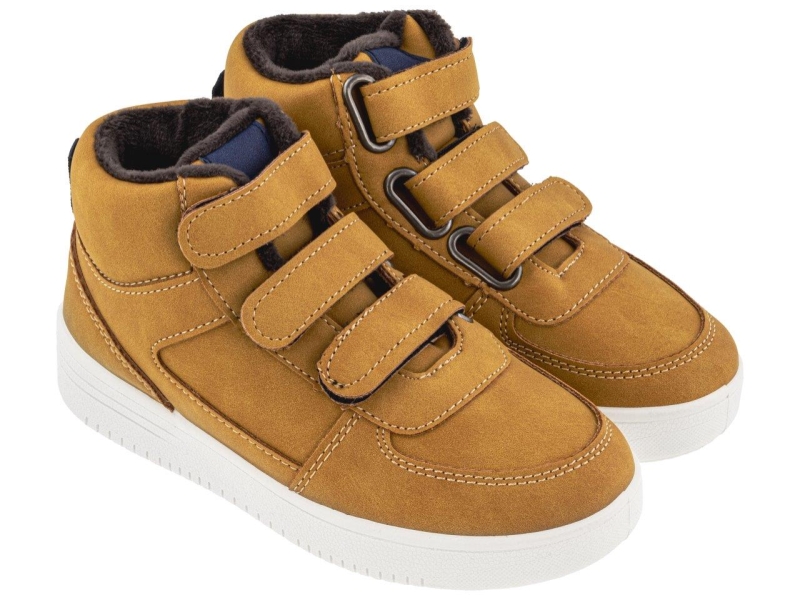 Buty chłopięce na rzepy beżowe B906310 rozmiar 28